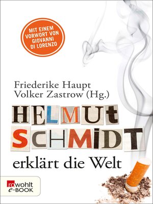 cover image of Helmut Schmidt erklärt die Welt